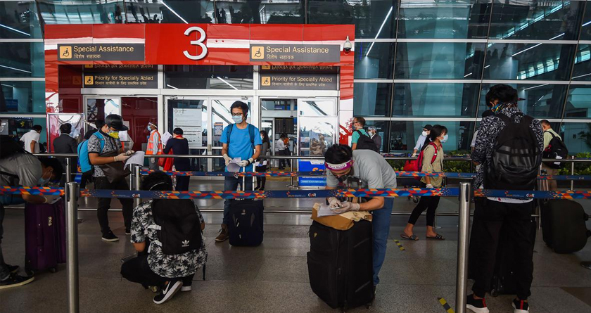 A man, traced and home quarantined for escaping screening at Delhi airport