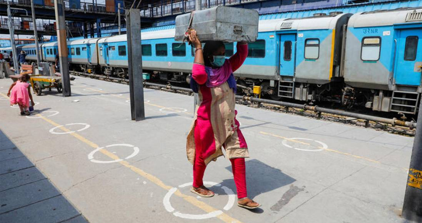A special train brings stranded workers back home from Telengana